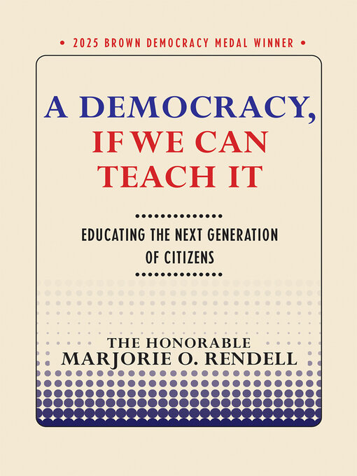 Cover image for A Democracy, If We Can Teach It